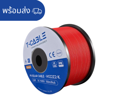 DC Cable 6 MM2 red 100m/roll