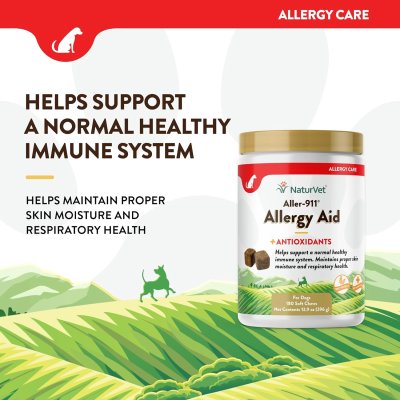 Naturvet Aller-911 Allergy Aid Dog [180 Chews]
