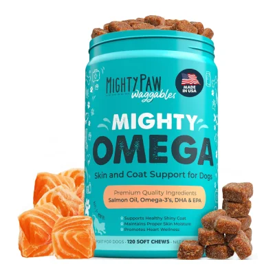 Mighty Omega Skin and Coat Dogs [120 Chews]