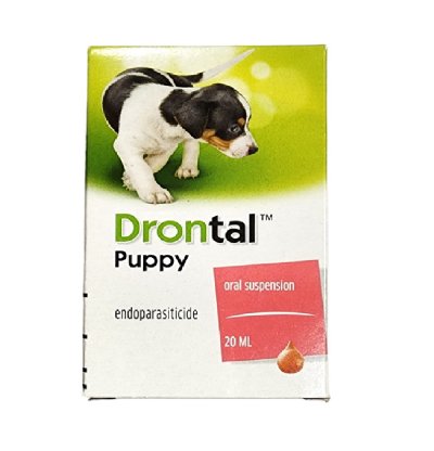 Drontal Puppy 20 ml ชนิดน้ำ สำหรับลูกสุนัข