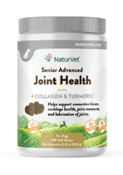 Naturvet Senior Advanced Joint Health [120 Chews] บำรุงข้อต่อ กระดูกอ่อน สะโพก สะบ้า เอ็น [สุนัขอายุ 5 ปีขึ้นไป]