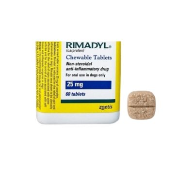 RIMADYL ไรมาดิล 25 mg (60 เม็ด) ยาลดอักเสบ ลดปวด ชนิดไม่มีสเตียรอยด์ สำหรับสุนัข