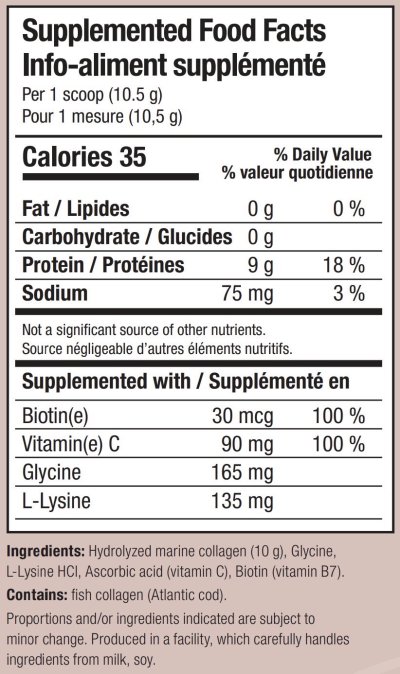 NCN Boosted Marine Collagen - Unflavoured 250g.