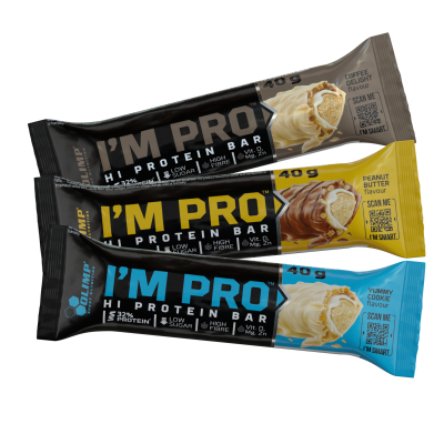 Olimp I’M PRO Protein Bar 40 g x 6 แท่ง หรือ 15 แท่ง (1 กล่อง)