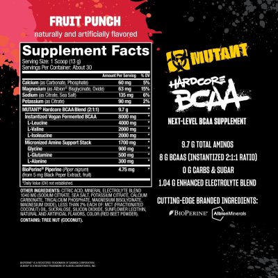 Mutant Hardcore BCAA 390 g