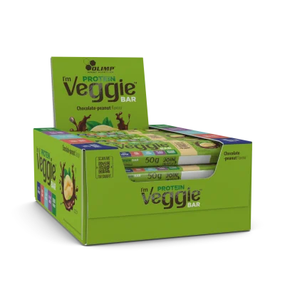 Olimp I’M Veggie Protein Bar 50 g x 4 แท่ง หรือ 25 แท่ง (1 กล่อง)