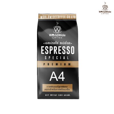 เมล็ดกาแฟ สูตรเอสเปรสโซ่ สเปเซียล พรีเมี่ยม (A4) เมล็ดกาแฟ สูตรเอสเปรสโซ่ สเปเซียล พรีเมี่ยม (A4)
