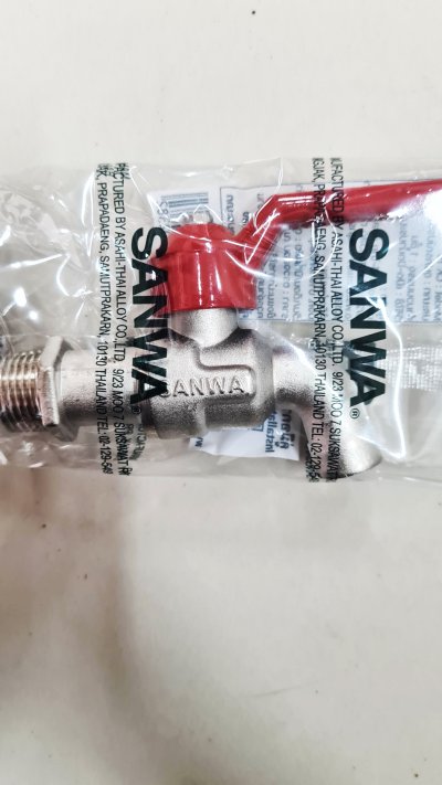 ก๊อกบอล SANWA ด้ามแดง