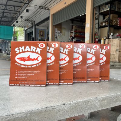 (ยกห่อ 5โหล) กระดาษทรายขัดแห้ง ฉลาม