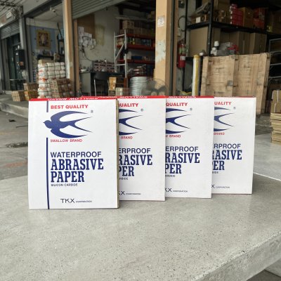 (ยกห่อ 100แผ่น) กระดาษทรายน้ำนก