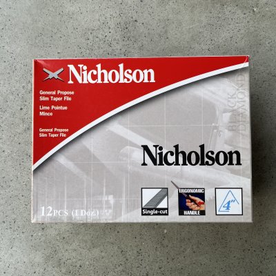 ตะไบสามเหลี่ยม อัดแผง+ด้าม Nicholson