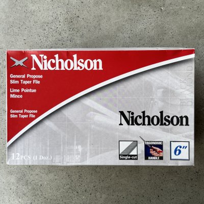 ตะไบสามเหลี่ยม อัดแผง+ด้าม Nicholson