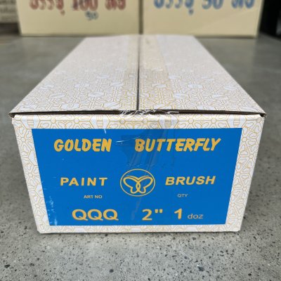 (ยกกล่อง 1โหล)  แปรงทาสี ตราผีเสื้อ QQQ