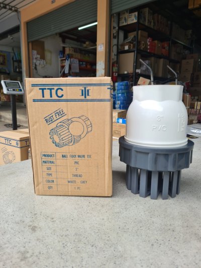ฟุตวาล์วบอล ฟุตวาล์ว แบบเกลียว TTC (หัวดูดน้ำ) หัวกะโหลก