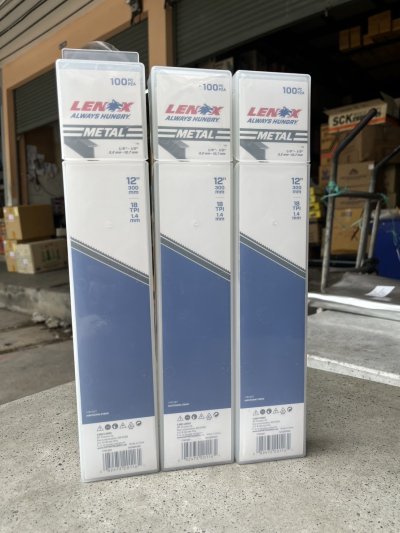 ใบเลื่อยตัดเหล็ก LENOX สแตนเลส USA แท้ สามารถบิดงอได้