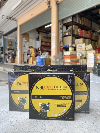 ใบตัดสแตนเลส NoProblem บาง 1 มิล ของแท้ ขนาด 4 นิ้ว