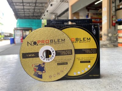 ใบตัดสแตนเลส NoProblem บาง 1 มิล ของแท้ ขนาด 4 นิ้ว