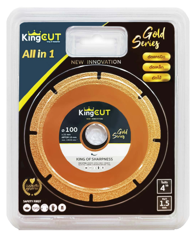 แผ่นตัด 4” KINGCUT Gold Series All in 1