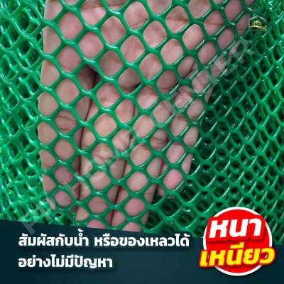 (กว้าง 1.8 เมตร) สีดำ ตาข่ายพลาสติก 6เหลี่ยม ตรา แปดเซียน