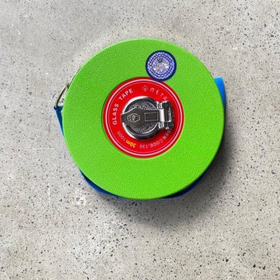 สายวัดที่ใยแก้ว META รุ่นไฟเบอร์ ตลับสีเขียว