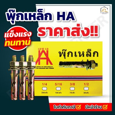(ยกกล่องเล็ก) พุ๊กเหล็ก HA
