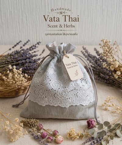 บุหงาไทย VATA จากดอกไม้ธรรมชาติ, Thai Potpourri Handmade,  ครื่องหอมไทย VATA