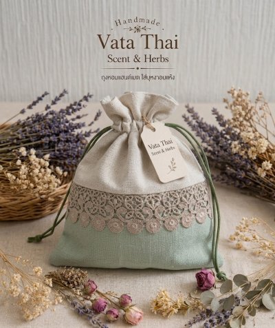 Thai Potpourri Handmade, บุหงาสมุนไพรไทย, บุหงาไทย VATA จากดอกไม้ธรรมชาติ 