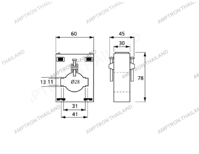 หม้อแปลงกระแสไฟฟ้า รุ่นTA26