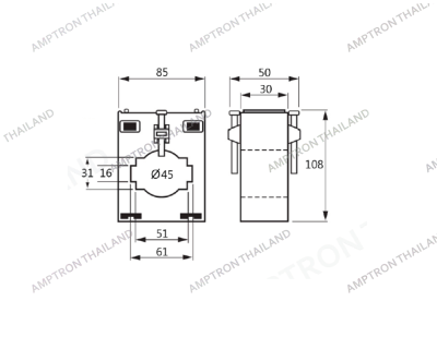 หม้อแปลงกระแสไฟฟ้า รุ่นTA28
