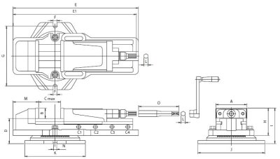 VERTEX MILLING HYDRAULIC VISE – Machine Vise,VISES,VH-4,5,6,8