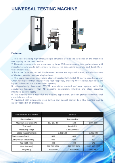 Universal Testing Machine (UTM) 50kN