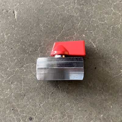 มินิบอลวาล์ว ม.ม. (Mini Ball Valve F/F) ทองเหลืองชุบนิกเกิล - LL