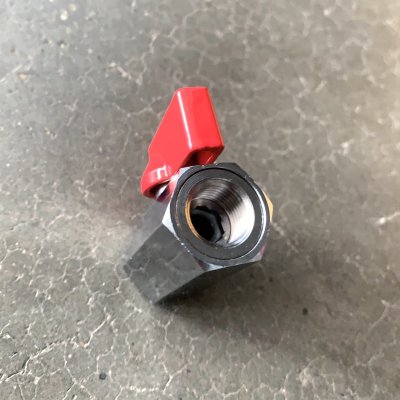 มินิบอลวาล์ว ม.ม. (Mini Ball Valve F/F) ทองเหลืองชุบนิกเกิล - LL