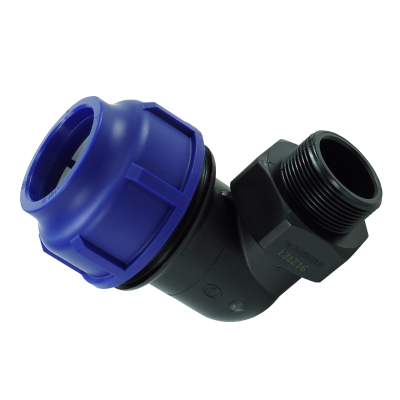 ข้องอ 90 เกลียวนอก ข้อต่อพีอีแบบสวมอัด - HDPE 90° Male Elbow