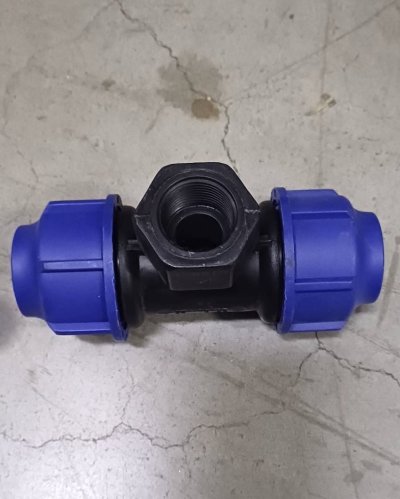 สามทางเกลียวใน ข้อต่อพีอีแบบสวมอัด - HDPE Female Tee