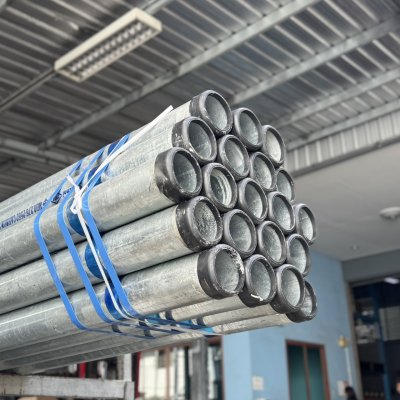 ท่อเหล็กอาบสังกะสี มอก. (ท่อเหล็กกัลวาไนซ์) ยาว 6 เมตร