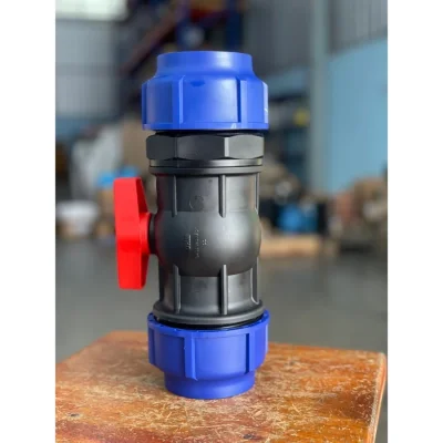 ข้อต่อบอลวาล์วพีอี แบบสวมอัด (HDPE Ball Valve)