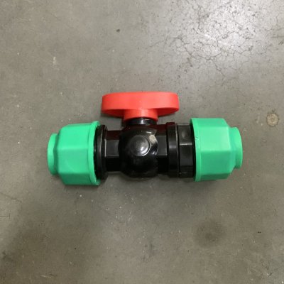 ข้อต่อบอลวาล์วพีอี แบบสวมอัด (HDPE Ball Valve)