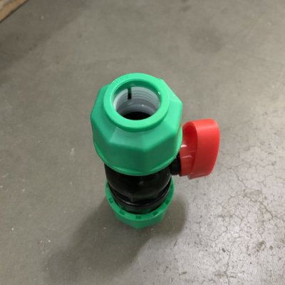 ข้อต่อบอลวาล์วพีอี แบบสวมอัด (HDPE Ball Valve)