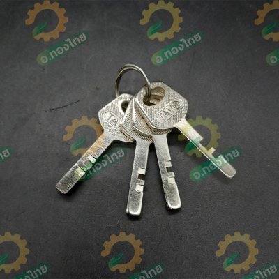 กุญแจ กุญแจบ้าน กุญแจระบบลูกปืน (คอยาว สีเงิน) 45mm. (TAYO)
