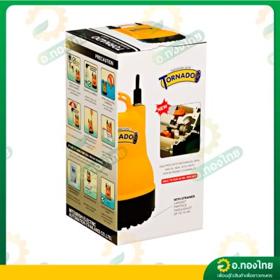 ปั๊มแช่ ไดโว่ ปั๊มดูดน้ำ ปั๊มจุ่ม 1 นิ้ว รุ่น PSP-105S ยี่ห้อ Tornado มิตซูบิชิ 