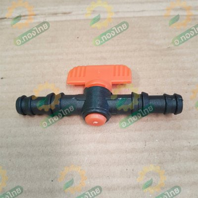 วาล์ว PE 16 - 20 มิล วาล์วปิดเปิด แถมลูกยาง (สีส้ม) จำนวน 1 ชุด