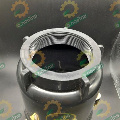 ฟุตวาล์ว PVC หัวกะโหลกดูดน้ำ ลิ้นสปริง 5 หู แบบเกลียวใน สีดำ ขนาด 3 นิ้ว (Red Hand)