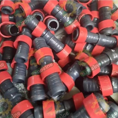 ข้อต่อเทปน้ำหยด ข้อต่อน้ำหยด แบบดึงล็อค ขนาด 16 มิล (100 ตัว) คละสี