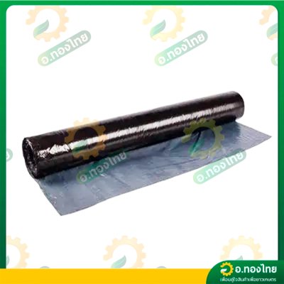 พลาสติกคลุมดิน ผ้าคลุมดิน (ไม่เจาะรู) ขนาด กว้าง 80 CM. 100 CM. 120 CM. x 400 หลา หนา 25 ไมครอน สีดำ