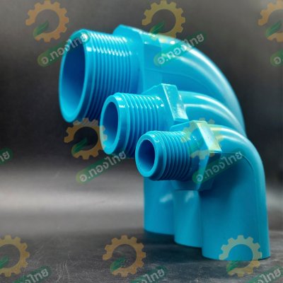 งอเกลียวนอก PVC พีวีซี ขนาด 1/2 , 1 , 2 นิ้ว หนา 13.5 ยี่ห้อ ท่อน้ำไทย 