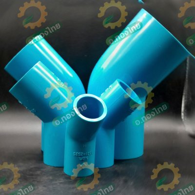 ข้องอ 45 องศา PVC พีวีซี ขนาด 1/2 - 2 นิ้ว หนา 13.5 ยี่ห้อ ท่อน้ำไทย