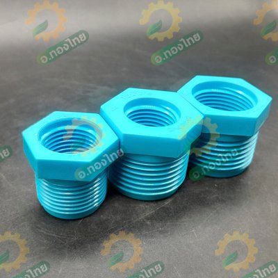 ลดเหลี่ยมพีวีซี PVC ข้อลดเกลียว ขนาด 1/2 , 3/4 , 1 นิ้ว หนา 13.5 (ท่อน้ำไทย)