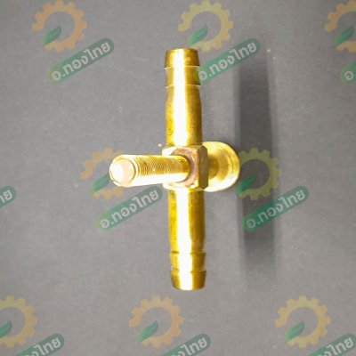 สี่ทางพ่นยา ทองเหลือง ข้อต่อพ่นยาติดท้ายรถไถ เกลียวนอก ขนาด 2 หุน (1/4”)