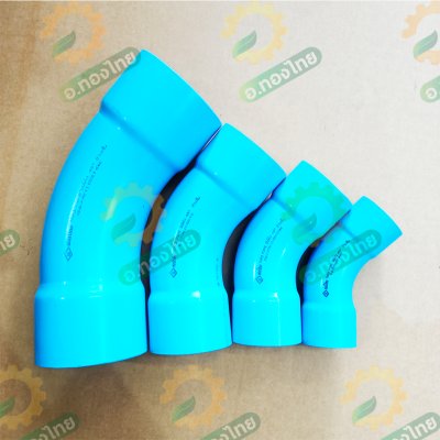 ข้อโค้ง 45 องศา ขนาด 2 , 2 1/2 , 3 , 4 นิ้ว หนา 8.5 ยี่ห้อ ท่อน้ำไทย (ช่วงสั้น)